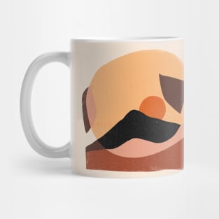 Abstract Mountain Pug Mug